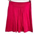 Prada  Pleated Front Panel A-Line Skirt Pink Women’s Size 44IT/US8 Photo 2