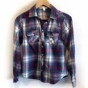 Miami  plaid button down top S Photo 0