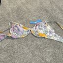 Cupshe NWT  Purple Floral Adjustable Underwire Bikini Bathing Suit top only sizeM Photo 2