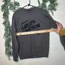 Harley Davidson  | women gray crewneck pullover long sleeve Photo 3