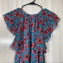 Rebecca Taylor  Silk Blend Lindsay Floral Ruffle Sleeve Dress size 2 Photo 5