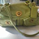 Coach  Legacy Peyton Limited Edition bag pearlize green leather Photo 0