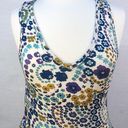 Modcloth  Womens Size Small sleeveless floral peplum retro tank Top Photo 3