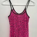 Victoria's Secret  VS Pink Black Cheetah Leopard Mesh Y2K Babydoll Lingerie Dress Photo 2