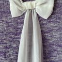 it's our time NWT Juniors Medium Lavender Purple Glittery Top with White Sheer Bow Winter Photo 2