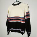 Black Diamond Vintage Jump Ahead White  Design Crewneck 80s Sweater Size Small Photo 5