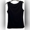 Karen Scott Black Sleeveless Tank Top Photo 1