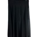 Halara  Black Flowy Mesh Skirt Drawstring Waist Elastic Comfortable Size Medium Photo 1