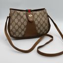 Gucci  Brown/Beige GG Supreme Canvas and Leather Vintage Web Shoulder Bag Photo 11