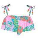 No Bo Nwt  Patchwork Daisy Hanky Swimwear bikini set top medium bottom Large pool Photo 6