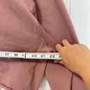 Good American  Pink Mauve cropped sweatshirt with ribbed side panels size med Photo 6