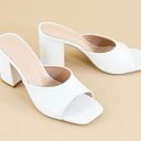 SheIn White Mule Heels Photo 0