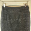 Trina Turk Nordstrom  Black Metallic Silver High Rise Pencil Skirt Size 6 Photo 5