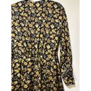 ZARA  Black Floral Romper Wrap Mini Dress Size Medium NWT Deep V-Neck Belted Tie Photo 11