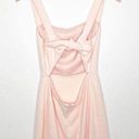 Wilfred Aritzia  Aperture Tie Back Mini Dress Square Neck in Petal Pink Size 6 Photo 6