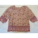 Adrienne Vittadini  Blouse 1X Floral Multi Color 3/4 Sleeve Blouse (c) Photo 1