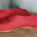 1. State  Red Leather Celvin Slip On Open Almond Toe Sandals Size 10 Photo 2