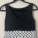 Ralph Lauren Lauren  Fit and Flare Black White Polka Dot Retro Mini Dress Size 6P Photo 3