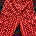 American Vintage VTG 70’s Vermillion & White circle Slacks! Rare! Elastic waist. 26/30. OOAK. Photo 2