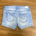 Celebrity Pink Low-Rise Cuffed Women's Size 1/25 Blue Cotton Denim Shorts Photo 4