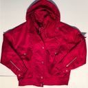 Anne Klein  Red Hoodie Women’s Jacket - lightweight- Gore Tex - size Sm Photo 0