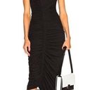 Cinq à Sept Cinq a Sept Cora women’s black asymmetrical ruched midi dress XS extra small Photo 0