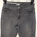 Riders By Lee  Stone Washed Black Denim Relaxed Cropped Jeans Women's Size 18P Photo 1