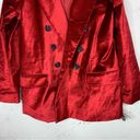 Free People  Ashby Velour Celvet Red Oversize Byttin Blazer Jacket NWT Size M Photo 2