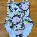 Gottex  Retro Swimwear One Piece Swimsuit Geometric Pattern Print , Size M Photo 0