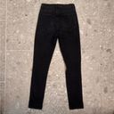 Reformation  Women's High Rise Skinny Jean in Faded Black Destroyed Size 27 Photo 2