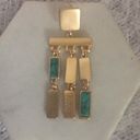 The Bar New Stunning Turquoise Colored Accented Chandelier Earrings Photo 2