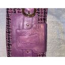 Banana Republic Women's  Purple Tweed & leather Clutch Photo 7