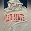 Rivalry Threads Ohio State Buckeyes Game Day‎ Women's Short Sleeve Hooded Tee Size S oversized Photo 1