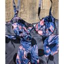 Rebecca Taylor  SILK Blue GREY Pink FLORAL SZ 0 Photo 1