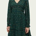 Scotch & Soda Ruffled Long Sleeved Jacquard Mini Dress Photo 0