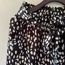 Lulus  Spotted You Black Leopard Print Paperbag Waist Pants Medium Photo 4