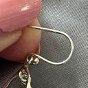 Free People 925 Solid Sterling Silver Genuine Topaz Hoop Earrings Photo 4