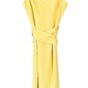 Dress the Population Veronique Midi Bodycon Canary Yellow Size Small Photo 2