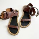 Isabel Marant  Jander Studded Leather Flat Sandals Burgundy Women's 39 US 8.5 Photo 0