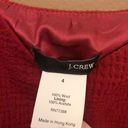 J.Crew  Wool Textured Sleeveless V Neck Dress Red 4 Photo 2