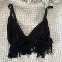 Forever 21 Black fringe bra  Photo 0