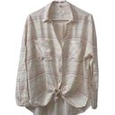 Lou & grey  Tie-front Button Up Shirt(Size Small) Photo 1