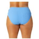 Time And Tru  Women's Mid Rise Ribbed Swim Bottom plus size 3x light cloud blue Photo 2