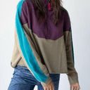 Natural Life Jess Color Block Sweatshirt - Purple Photo 0