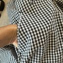 Liz Wear Vtg  gingham black/white button down cotton maxi HR cottage skirt 8 Photo 8