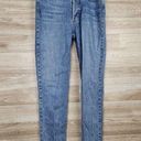 RE/DONE Originals High Rise Ankle Crop Stretch Buttonfly Raw Hem Jeans Womens 27 Photo 0