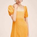 Mango  Puff Sleeve Square Neck Dress Photo 0