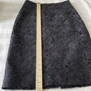 Kate Spade  NEW YORK Black Lace Skirt Size 0 Pencil Skirt Photo 8