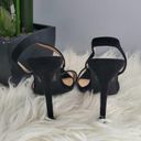 Boohoo  Black Pointed Toe Slingback Strappy Heels 8 Photo 3