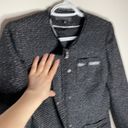 Anne Klein  tweed faux leather trimmed jacket sz 2P Photo 6